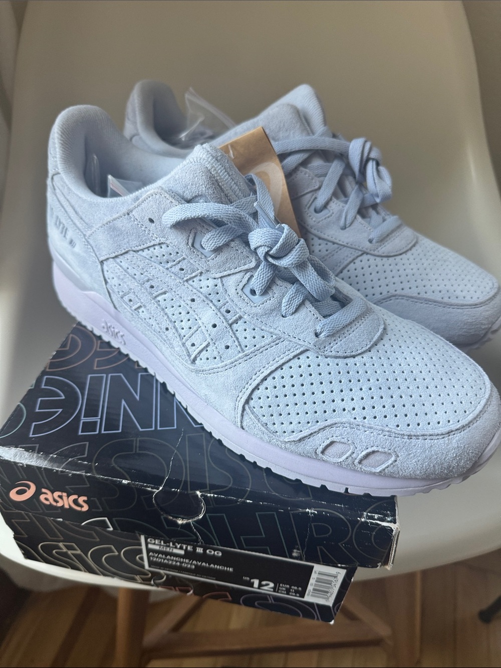 ASICS gel-lyte III OG avalanche size 12 Ronnie Fieg